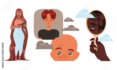 This piece showcases a variety of Diverse Characters and rich Reflections in a Digital Art Style