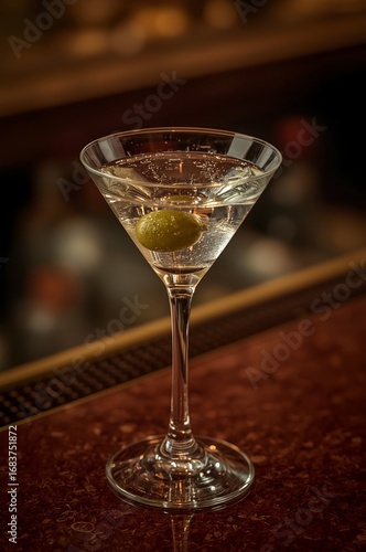 Wallpaper Mural Martini cocktail with condensation under warm light. Torontodigital.ca