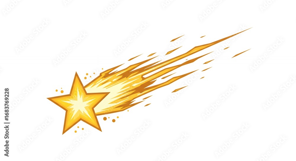 Obraz premium Shooting star graphic design
