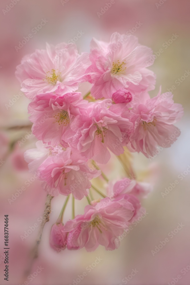 custom made wallpaper toronto digitalSoft pink cherry blossoms closeup