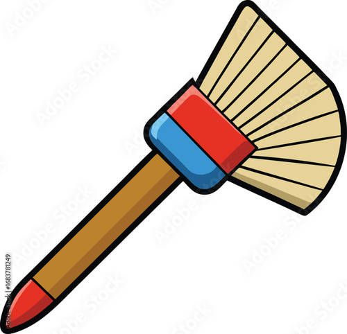Brush isolated on transparent background