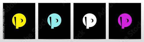 Spotlight On Letter Casting a Shadow Initial Logo Design P