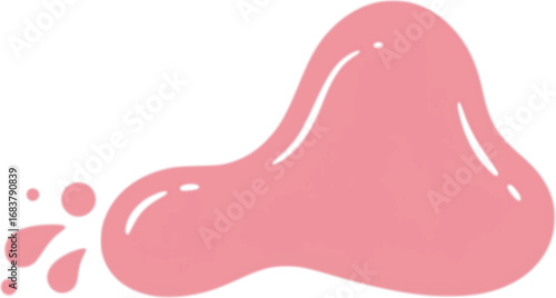 Illustration of pink discharge as an early sign of pregnancy or a monthly period
