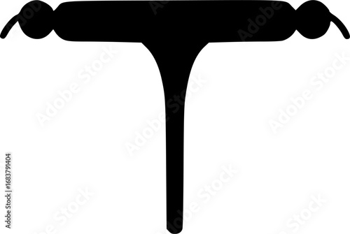 Vector illustration of IUD contraception
