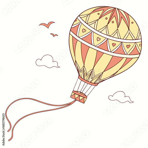 hot air balloon in sky