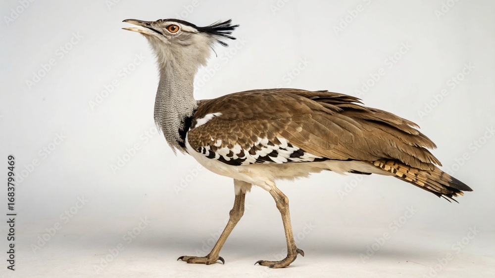 Obraz premium Kori Bustard on studio background