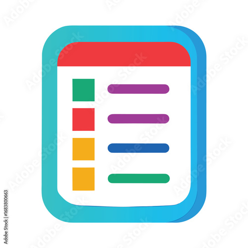Checklist or todo list icon