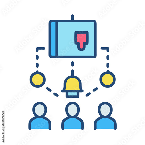 Team collaboration network with notification system for better engagement