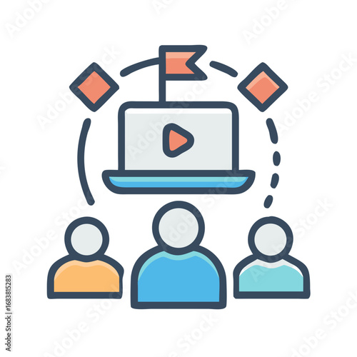 Online learning platform with video content and collaboration features