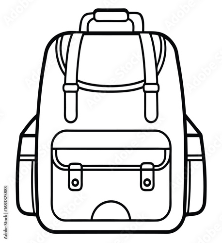 Travel bag icon vector illustration of a suitcase or luggage