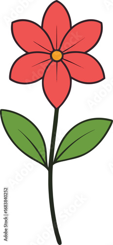 Coral bells flower vector illustration for decorative design and botanical art transparent background