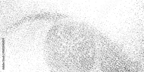 Subtle halftone grunge urban texture vector. Distressed overlay texture. Grunge texture overlay with rough and fine black particles isolated on white background.