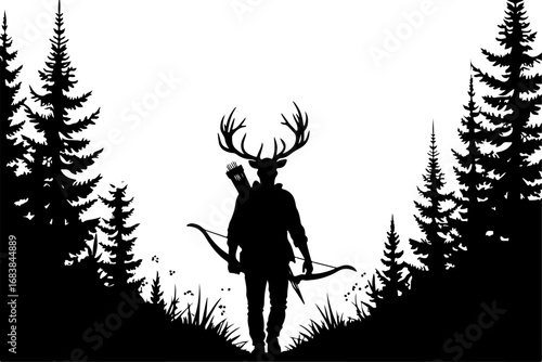 Deer Hunter Hybrid Wilderness Silhouette Set"