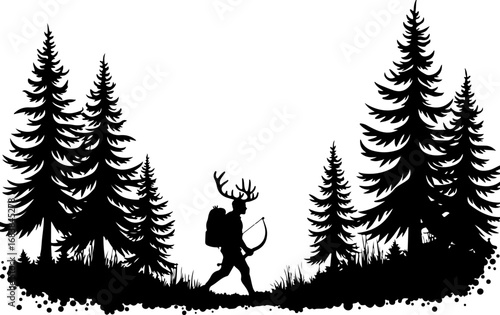 Deer Hunter Hybrid Wilderness Silhouette Set"