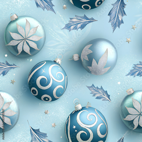 Wallpaper Mural blue christmas background Torontodigital.ca