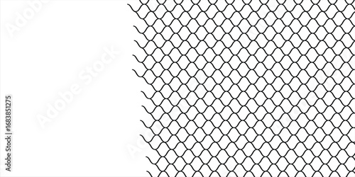 Abstract net curve line pattern with black color in white background best seller arts