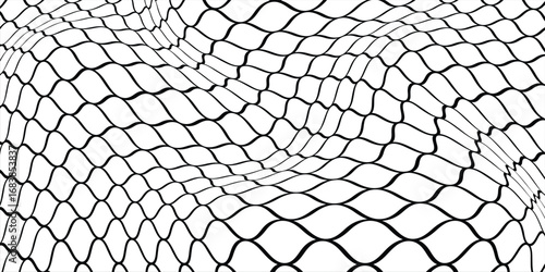 Abstract net curve line pattern with black color in white background best seller arts