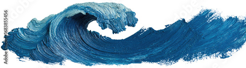 A powerful, stylized ocean wave