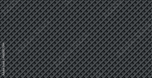 Industrial panoramic dark background, many intersecting lines - Vector illustration