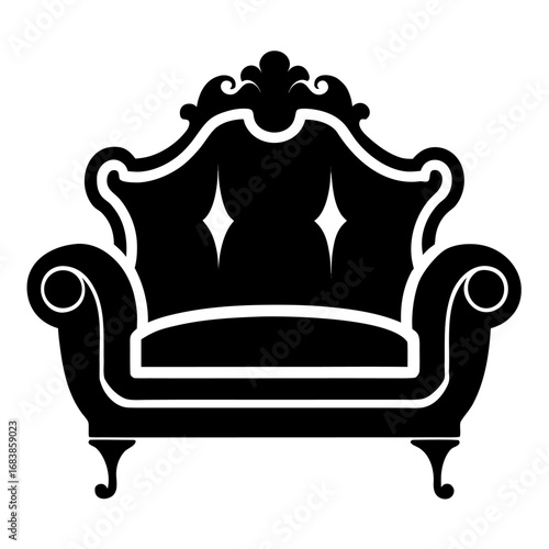 golden luxury armchair