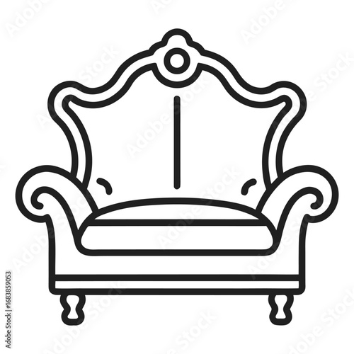 sofa isolated on white background