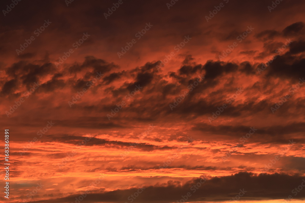 Fototapeta premium Ciel enflammé