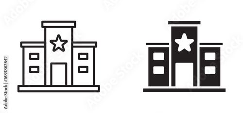 hotel icon set , vector design . 