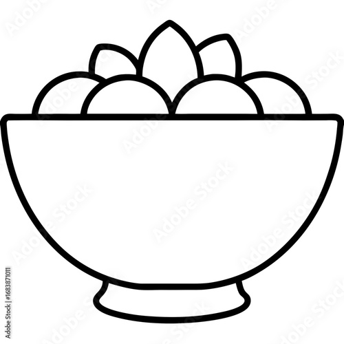 Golden Fruit Bowl
