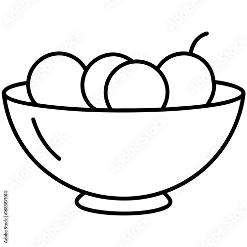Golden Fruit Bowl
