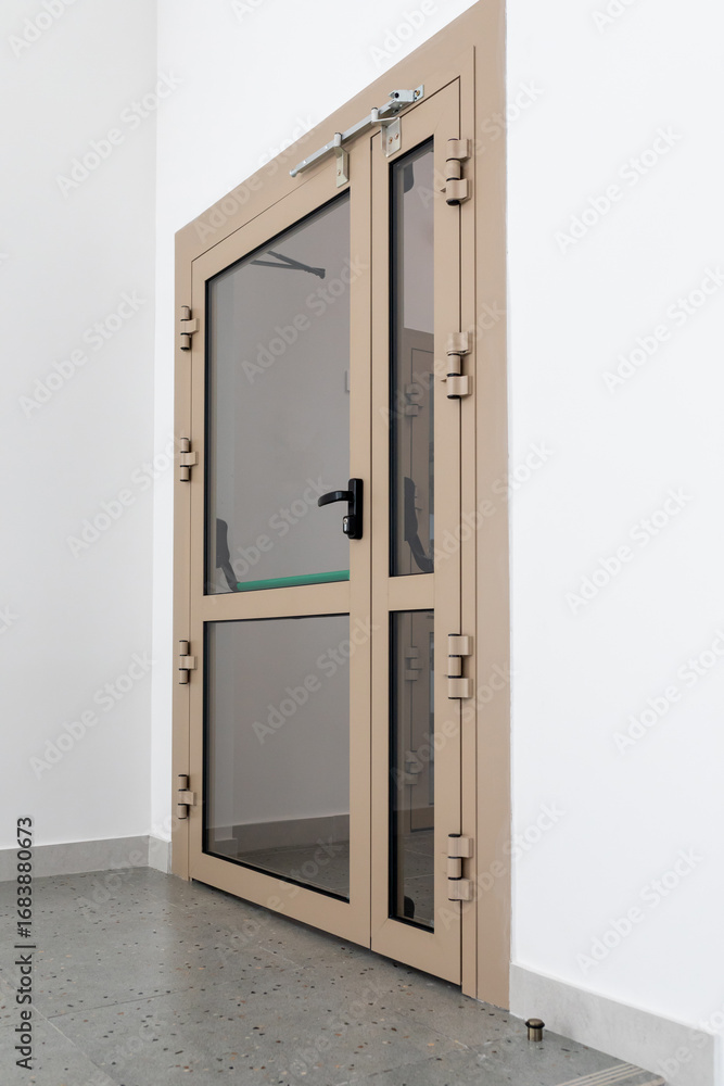 custom made wallpaper toronto digitalModern fire door is reliable, functional entrance to public or administrative building. Beige fire door with transparent glass sections and metal frame for hospitals, schools or office buildings