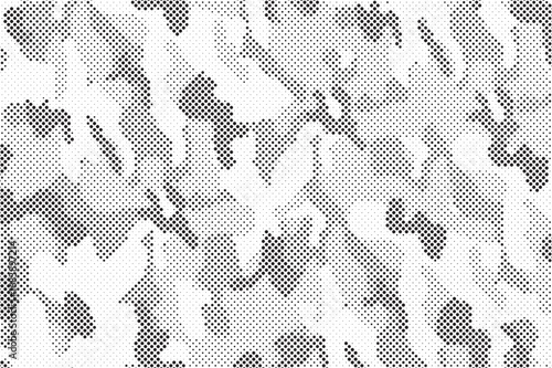 Abstract halftone background. Military camouflage effect dot seamless pattern texture. Dotted background as design element.