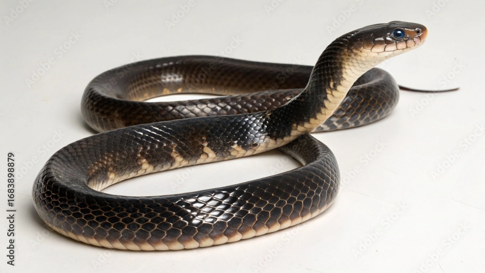 Naklejka premium Krait on studio background