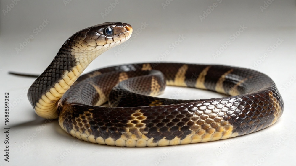 Fototapeta premium Krait on studio background
