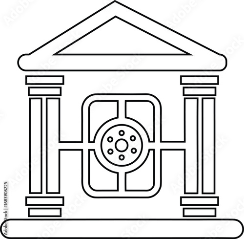 vault outline icon