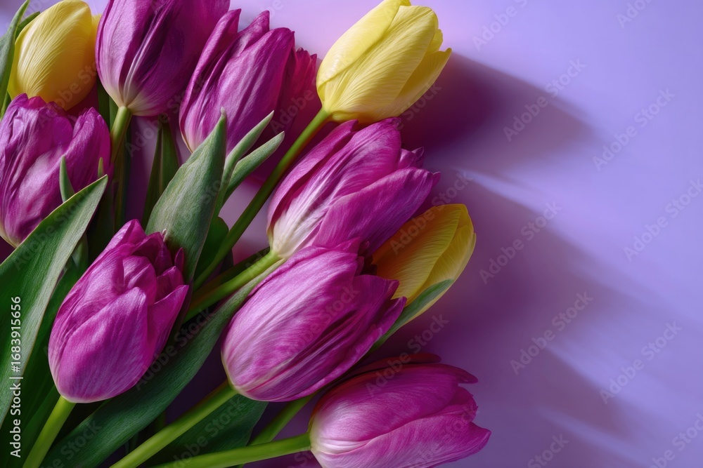 Obraz premium Vibrant Tulip Bouquet