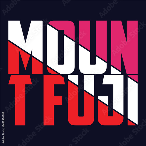 mount fuji japan vector t-shirt design print template