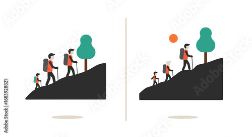 Uphill Progress: Visualizing Growth, Mentorship, and Overcoming Challenges on the Path to Success