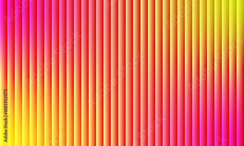 Vibrant gradient of pink and yellow vertical stripes with a subtle 3d effect, creating a modern and energetic abstract background