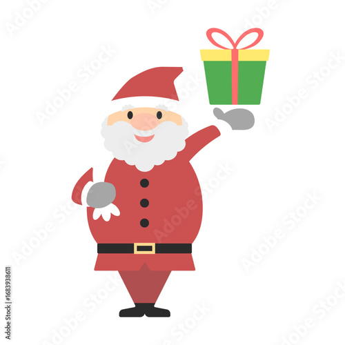クリスマスにプレゼントを持って来たサンタクロース