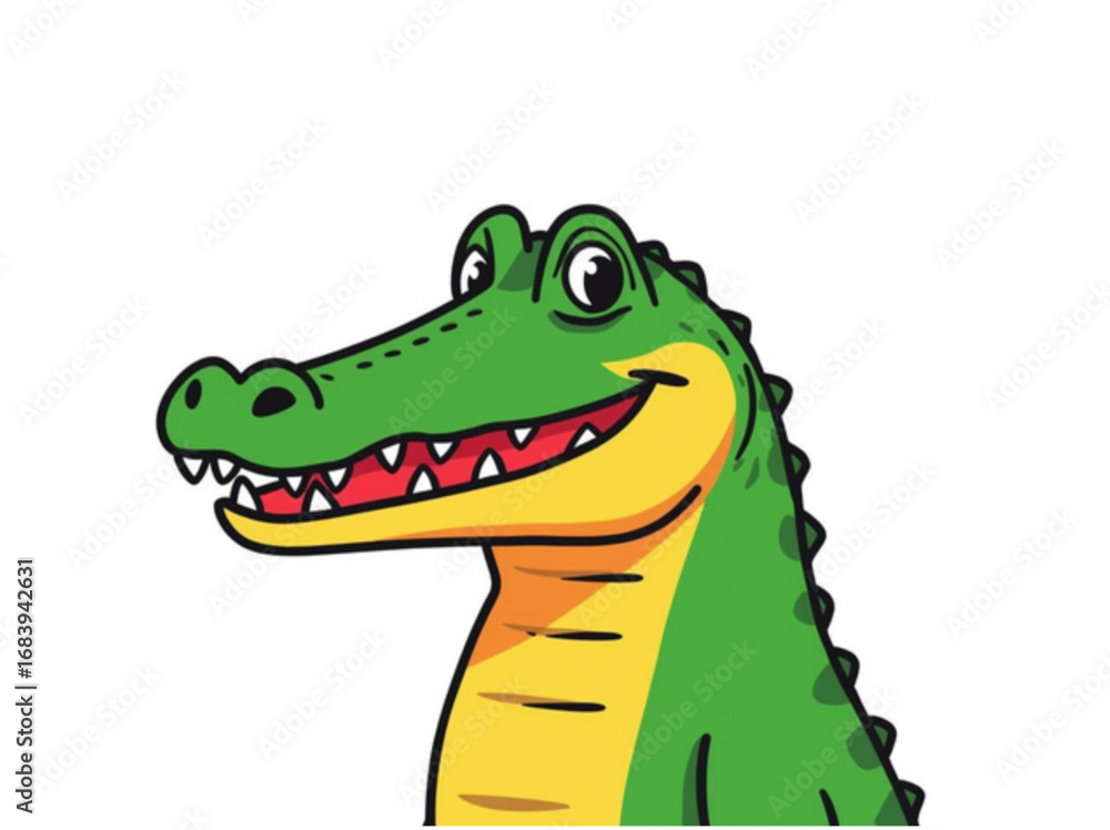 Fototapeta premium cartoon crocodile cartoon