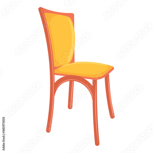 Wallpaper Mural Upholstered chair with vibrant design Vector Torontodigital.ca
