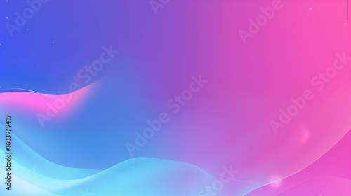 Smooth Neon Blue Pink Gradient Background – Minimal and Elegant Abstract Design for Presentation, Advertising, and Packaging