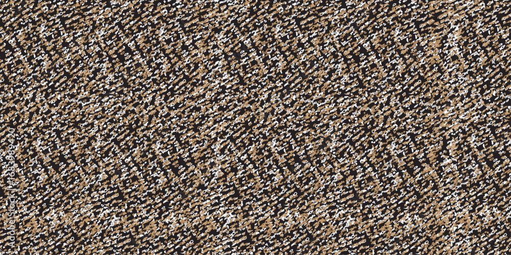 Fototapeta premium Close-up texture of blue fabric and brown stones, with a textured gravel pattern on the ground