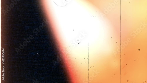 Cinematic Old Film Burn Transition 4K with glowing light leaks, projector reels, flicker strips, retro slides, and noisy dust frames.