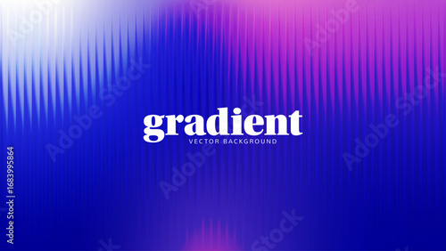 Ripple gradient background design. Modern distortion ripple glass texture effect. Abstract fractal effect ribbed glass texture with vibrant gradients smooth fluted horizontal vector bg