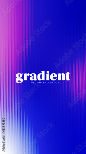 Ripple gradient background design. Modern distortion ripple glass texture effect. Abstract fractal effect ribbed glass texture with vibrant gradients smooth fluted vertical vector bg