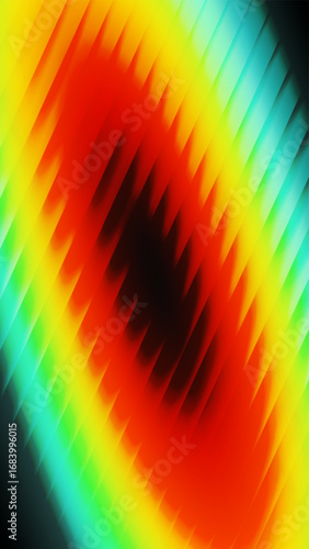 Ripple gradient background design. Modern distortion ripple glass texture effect. Abstract fractal effect ribbed glass texture with vibrant gradients smooth fluted vertical vector bg