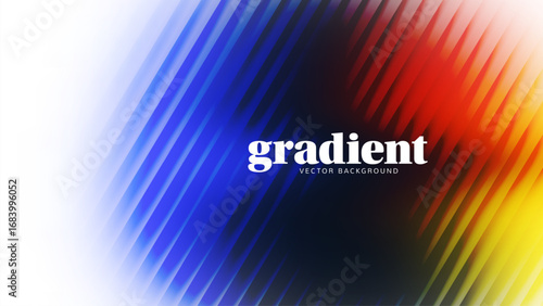 Ripple gradient background design. Modern distortion ripple glass texture effect. Abstract fractal effect ribbed glass texture with vibrant gradients smooth fluted vector bg