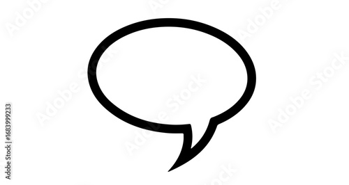 Illustration of a speech bubble, representing communication and dialogue