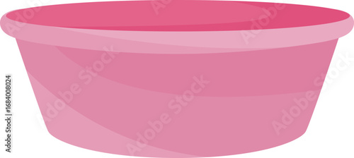 Pink Basin Serving Bowl Illustration